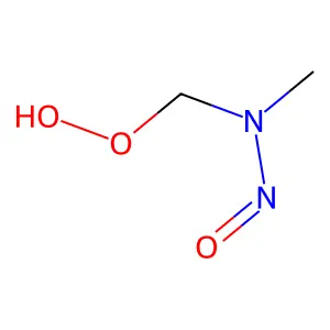 Dimethylamine, 1-(hydroperoxy)-N-nitroso- structure