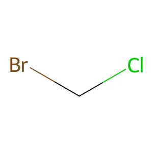 Bromochloromethane structure