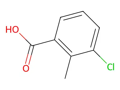 3-Chloro-2-methylbenzoic acid structure