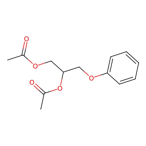 1,1'-(1-(Phenoxymethyl)-1,2-ethanediyl) diacetate structure