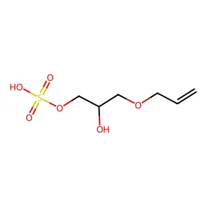 (2-Hydroxy-3-prop-2-enoxypropyl) hydrogen sulfate structure