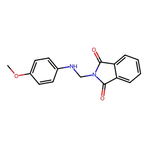 2-[(4-Methoxyanilino)methyl]isoindole-1,3-dione structure