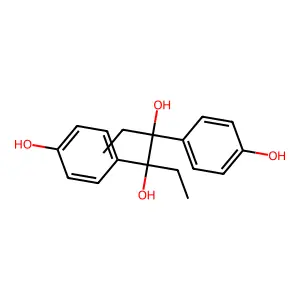 3,4-Bis(4-hydroxyphenyl)-3,4-hexanediol structure