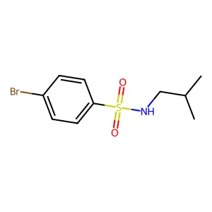 Benzenesulfonamide, p-bromo-N-isobutyl- structure