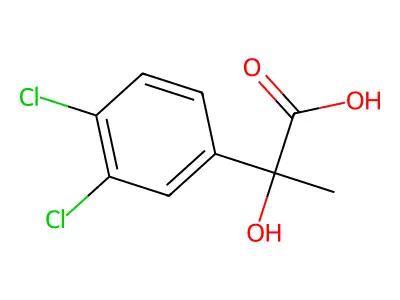 2-(3,4-Dichlorophenyl)-2-hydroxypropanoic acid structure
