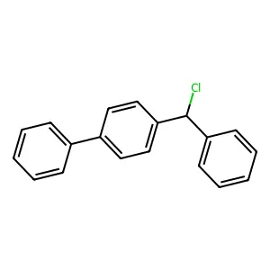 4-(Chlorophenylmethyl)-1,1'-biphenyl structure