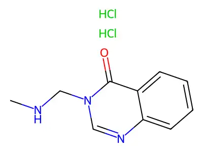 4(3H)-Quinazolinone, 3-((methylamino)methyl)-, dihydrochloride structure
