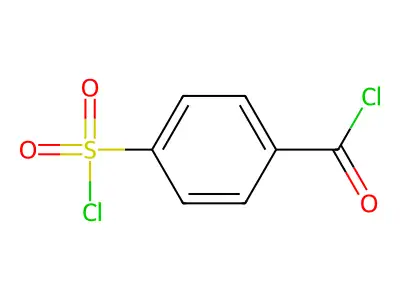 4-(Chlorosulphonyl)benzoyl chloride structure