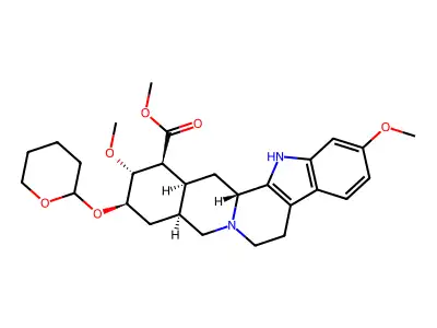Methyl tetrahydropyranylreserpate structure