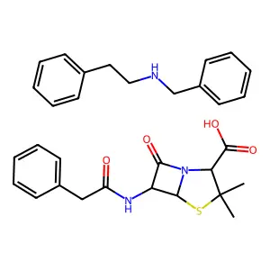 Benethamine Penicillin structure