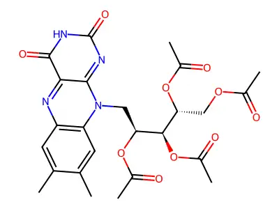 Riboflavin tetraacetate structure
