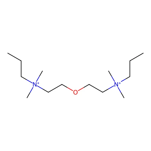 2-[2-[Dimethyl(propyl)azaniumyl]ethoxy]ethyl-dimethyl-propylazanium structure