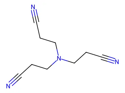 Propanenitrile, 3,3',3''-nitrilotris- structure