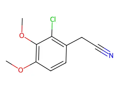 (2-Chloro-3,4-dimethoxyphenyl)acetonitrile structure