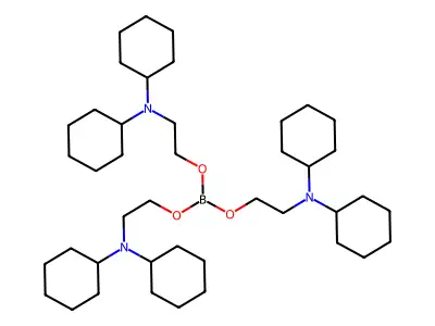 2-(Dicyclohexylamino)-ethanol borate structure