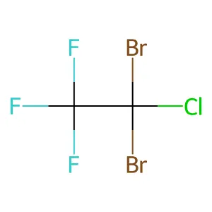 1,1,1-Trifluoro-2,2-dibromo-2-chloroethane structure