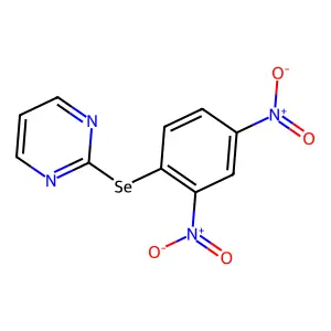 2-[(2,4-Dinitrophenyl)selanyl]pyrimidine structure