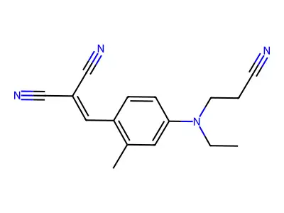 ((4-((2-Cyanoethyl)ethylamino)-2-methylphenyl)methylene)malononitrile structure