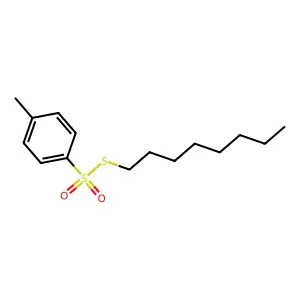 p-Toluenesulfonic acid, thio-, S-octyl ester structure