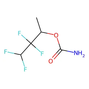 1-Methyl-2,2,3,3-tetrafluoropropyl carbamate structure