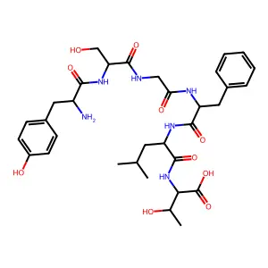 Enkephalin, Ser(2), Leu(5), Thr(6)- structure