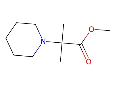 Propionic acid, 2-methyl-2-piperidino-, methyl ester structure