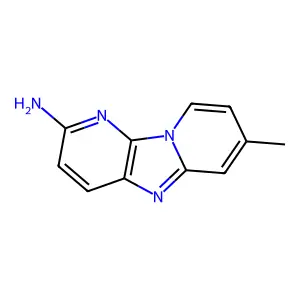 Dipyrido(1,2-a:3',2'-d)imidazole, 2-amino-7-methyl- structure