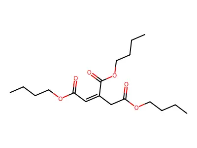 Tributyl prop-1-ene-1,2,3-tricarboxylate structure