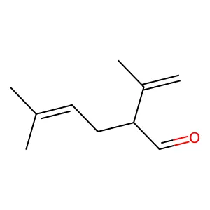 2-Isopropenyl-5-methylhex-4-enal structure