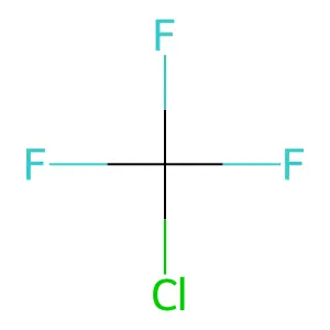 Chlorotrifluoromethane structure