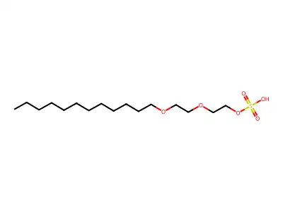 Laureth-2 sulfate structure