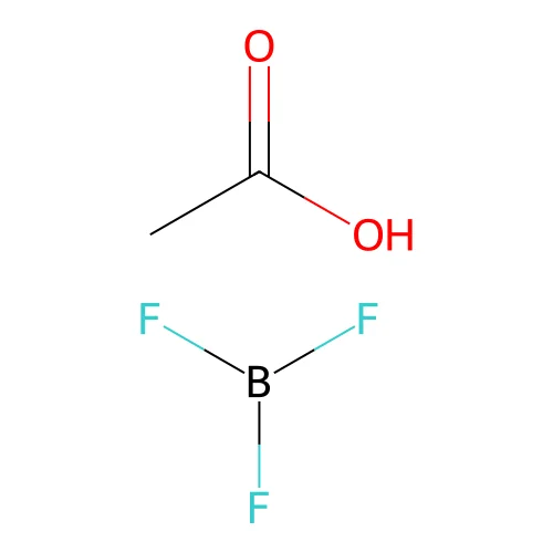 Hydrogen (acetato-O)trifluoroborate(1-) structure