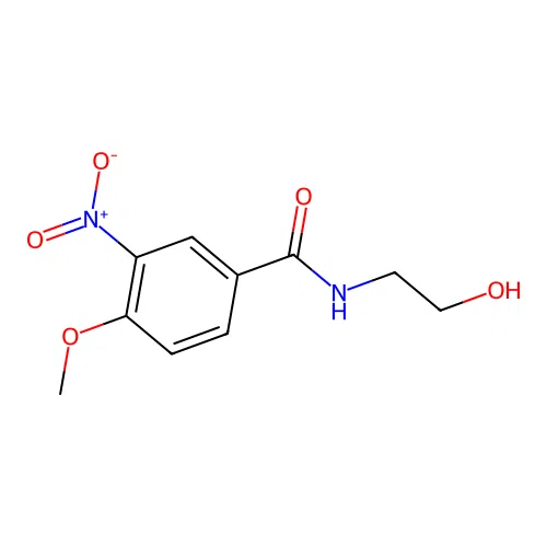 N-(2-hydroxyethyl)-4-methoxy-3-nitrobenzamide structure