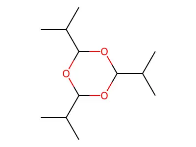Triisopropyl-s-trioxane structure