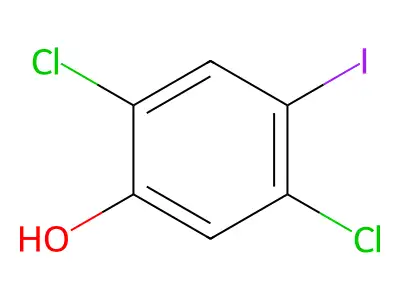 2,5-Dichloro-4-iodophenol structure