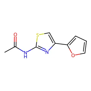 N-(4-(2-Furyl)-2-thiazolyl)acetamide structure