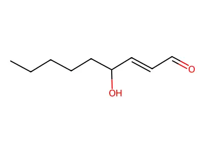 4-Hydroxynon-2-Enal structure