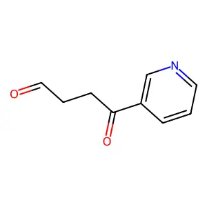 gamma-Oxo-3-pyridinebutanal structure