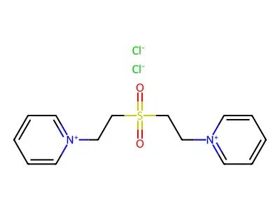Pyridinium, sulfonyldiethylenedi-, dichloride structure