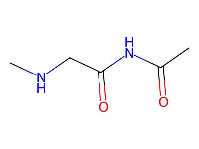 acetylglycyl-N-methylamide structure