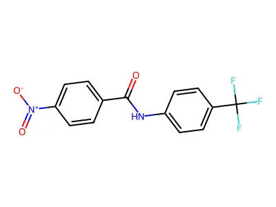 4-nitro-N-[4-(trifluoromethyl)phenyl]benzamide structure