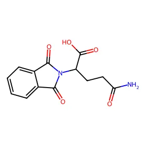4-carbamoyl-2-(1,3-dioxo-2,3-dihydro-1H-isoindol-2-yl)butanoic acid structure