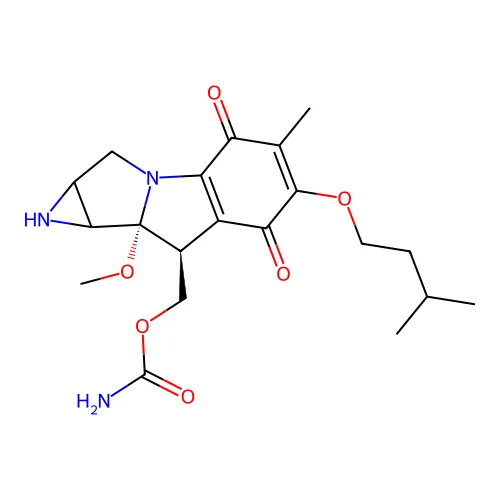 7-Isopentyloxy-7-demethoxymitomycin A structure