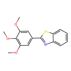 2-(3,4,5-Trimethoxyphenyl)-1,3-benzothiazole structure