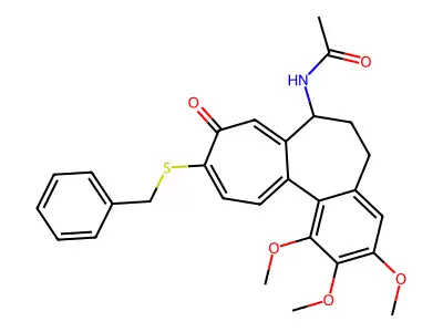 10-Benzylthio-10-demethoxy-colchicine structure