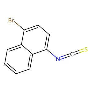1-Bromo-4-isothiocyanatonaphthalene structure