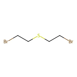 Bis(2-bromoethyl)sulfide structure