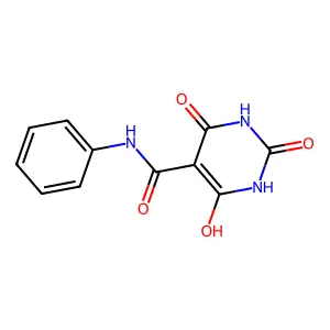 5-Pyrimidinecarboxanilide, 1,2,3,4,5,6-hexahydro-2,4,6-trioxo- structure