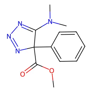 Methyl 5-(dimethylamino)-4-phenyl-4H-1,2,3-triazole-4-carboxylate structure