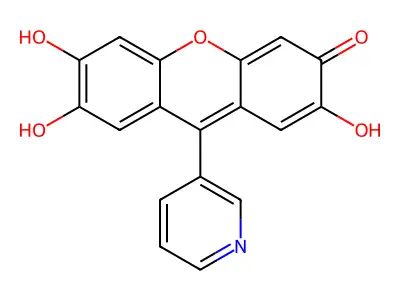 2,6,7-Trihydroxy-9-(3-pyridyl)-3H-xanthen-3-one structure